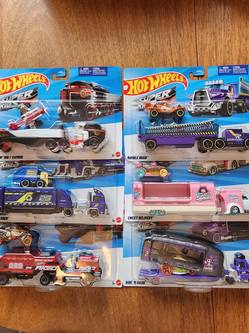 Six Hot Wheel Super Rig Collection. - Picture 1 of 1